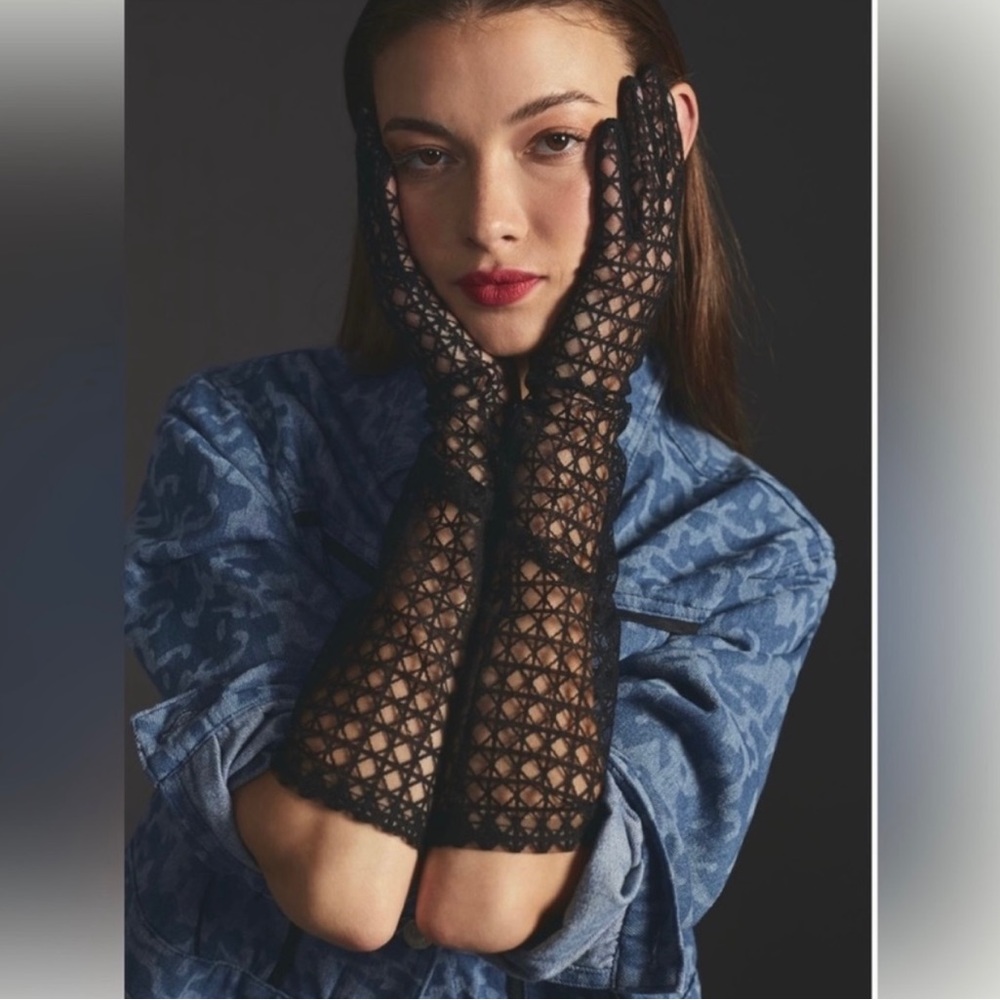 Anthropologie Mesh Gloves